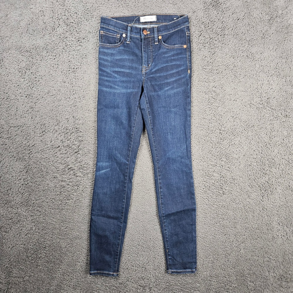 Madewell 9 High-Rise Skinny Jeans Dark Indigo‎ Wash Size 24 Women